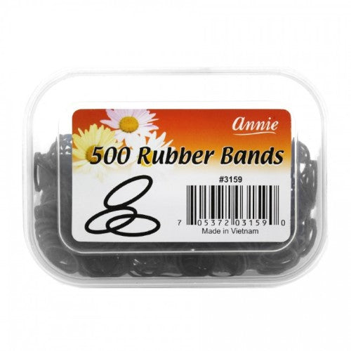 Annie 500 Rubber Bands 1/2' Black #3159