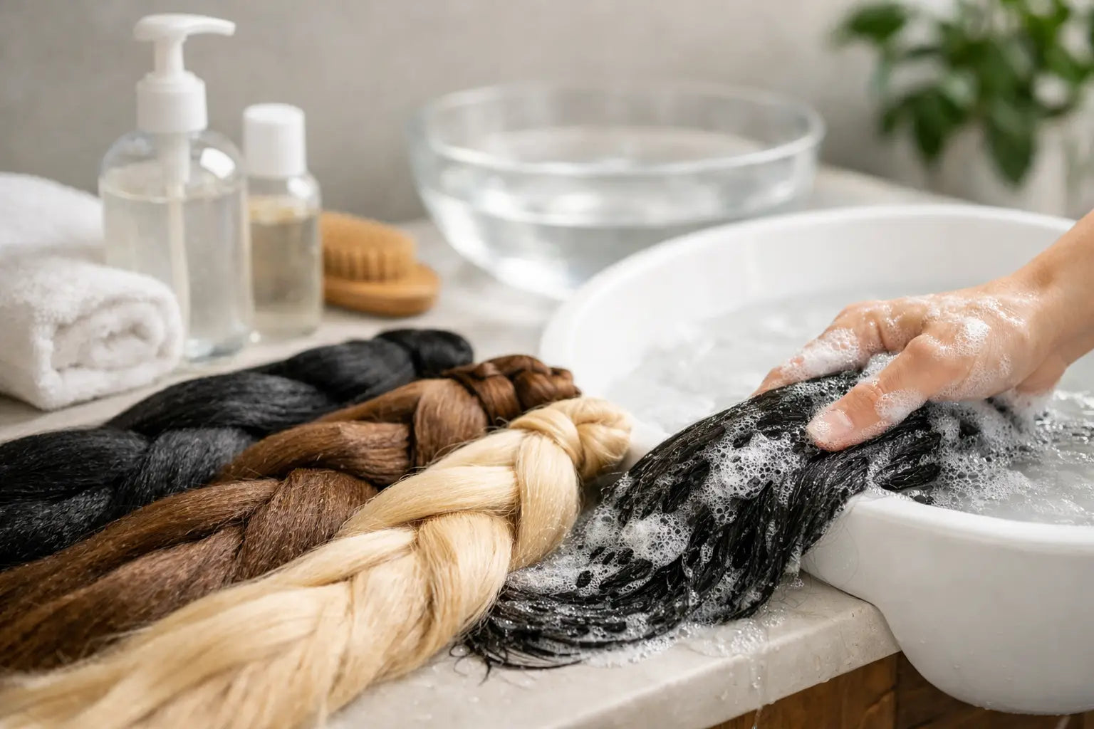 How to Wash Human Braiding Hair Without Damage