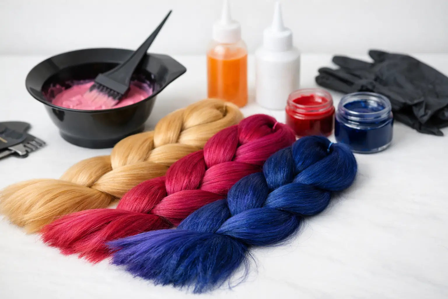 How to Dye Human Braiding Hair Without Damage