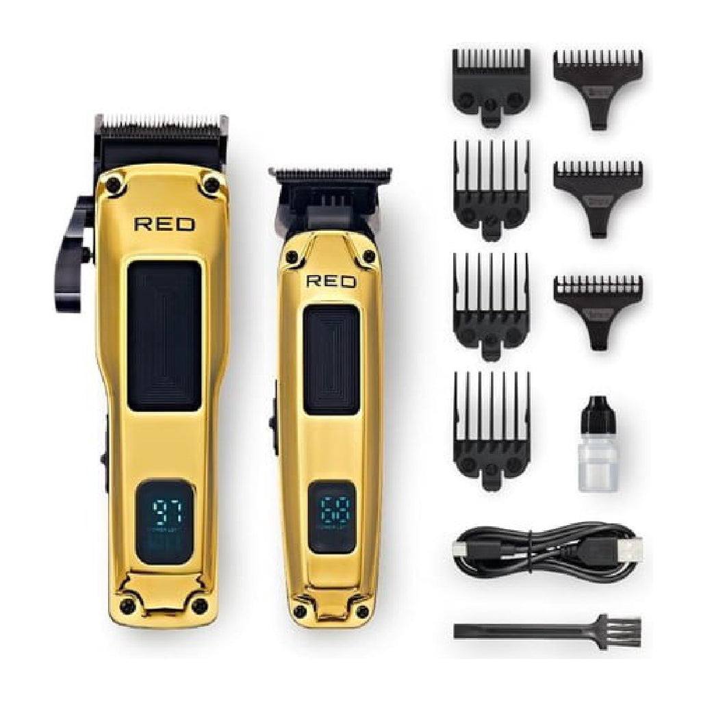 RED #CCT01 CLIPPER TRIMMER COMBO -GOLD