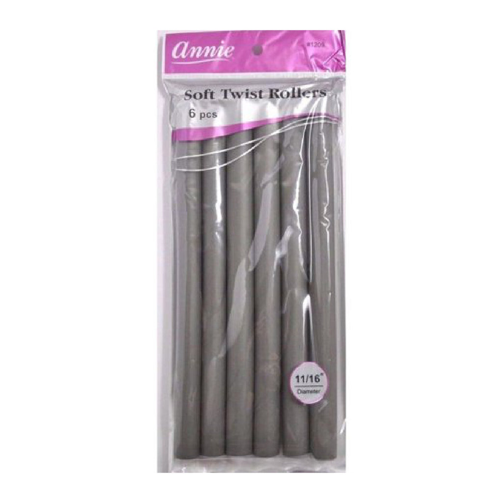Annie #1204 Soft Twist Roller 7 6ct Gray