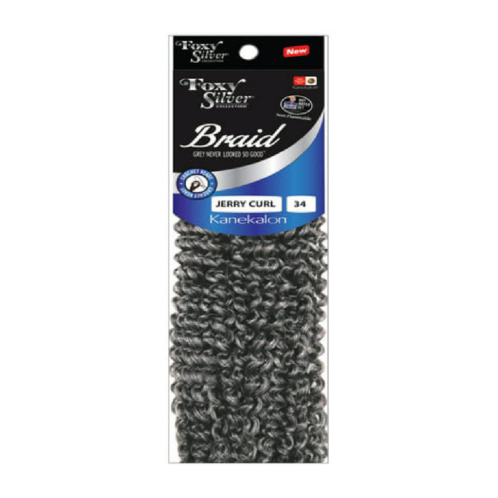 Foxy Silver Jerry Curl (braid)