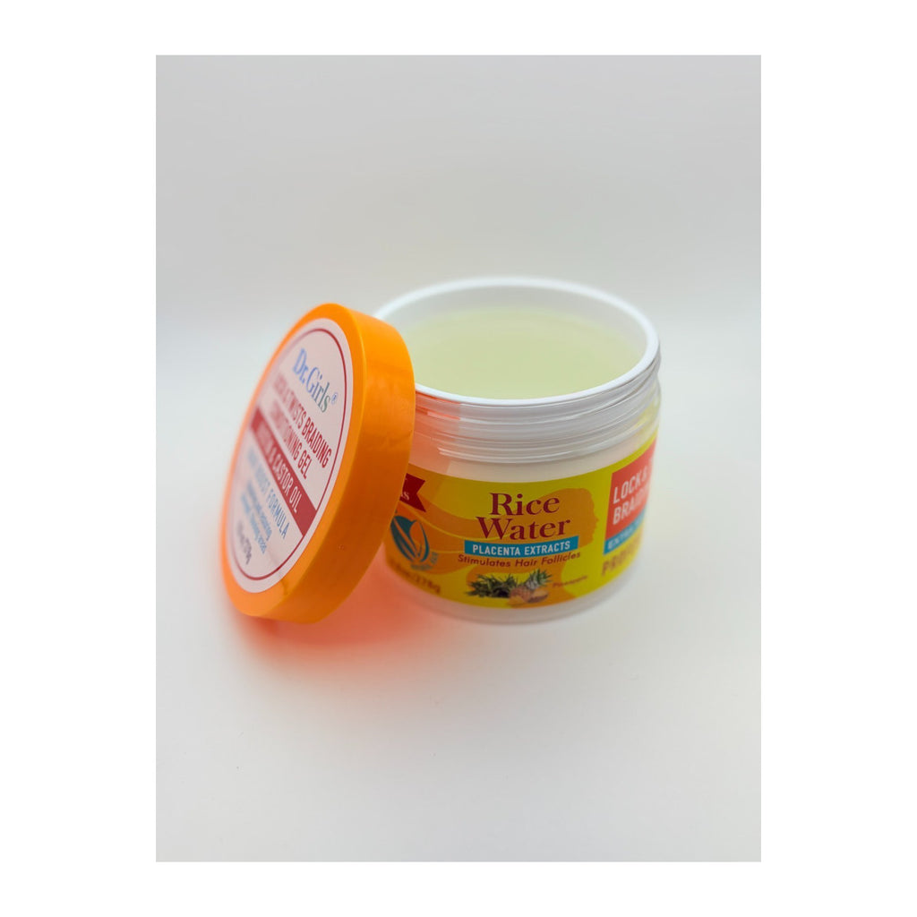 Dr.girls Rice Water Biotin&castor Oil Braiding Gel 9.8 oz