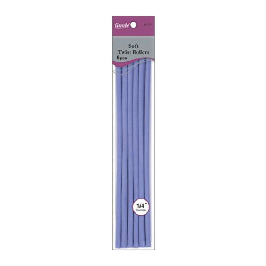 ANNIE #1213 SOFT TWIST ROLLER 10 6CT LAVENDER