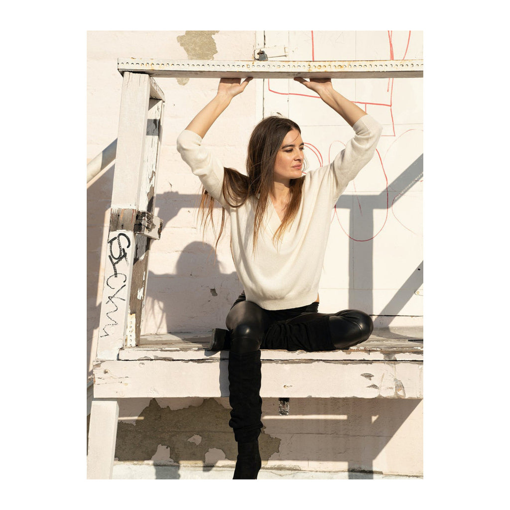 DODO #DWT1201 BASIC V-NECK T-SHIRTS BRICK L