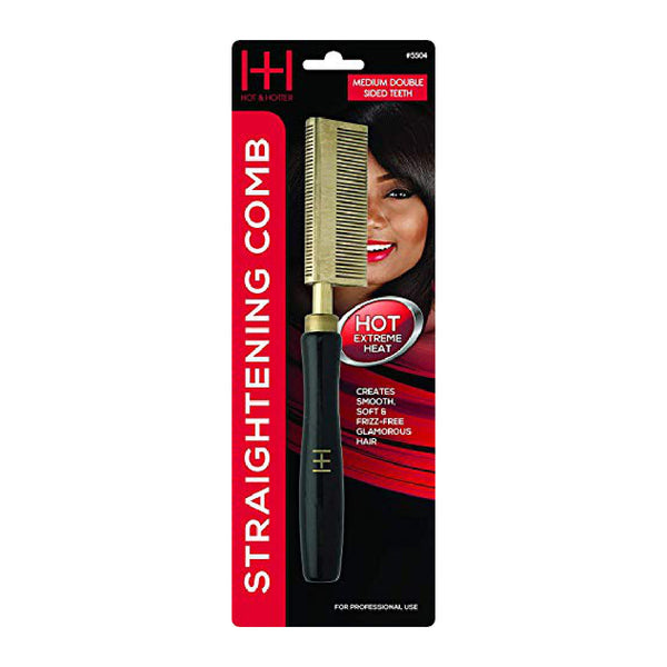 ANNIE #5504 H/H STR COMB MED DOUBLE SIDED TEETH