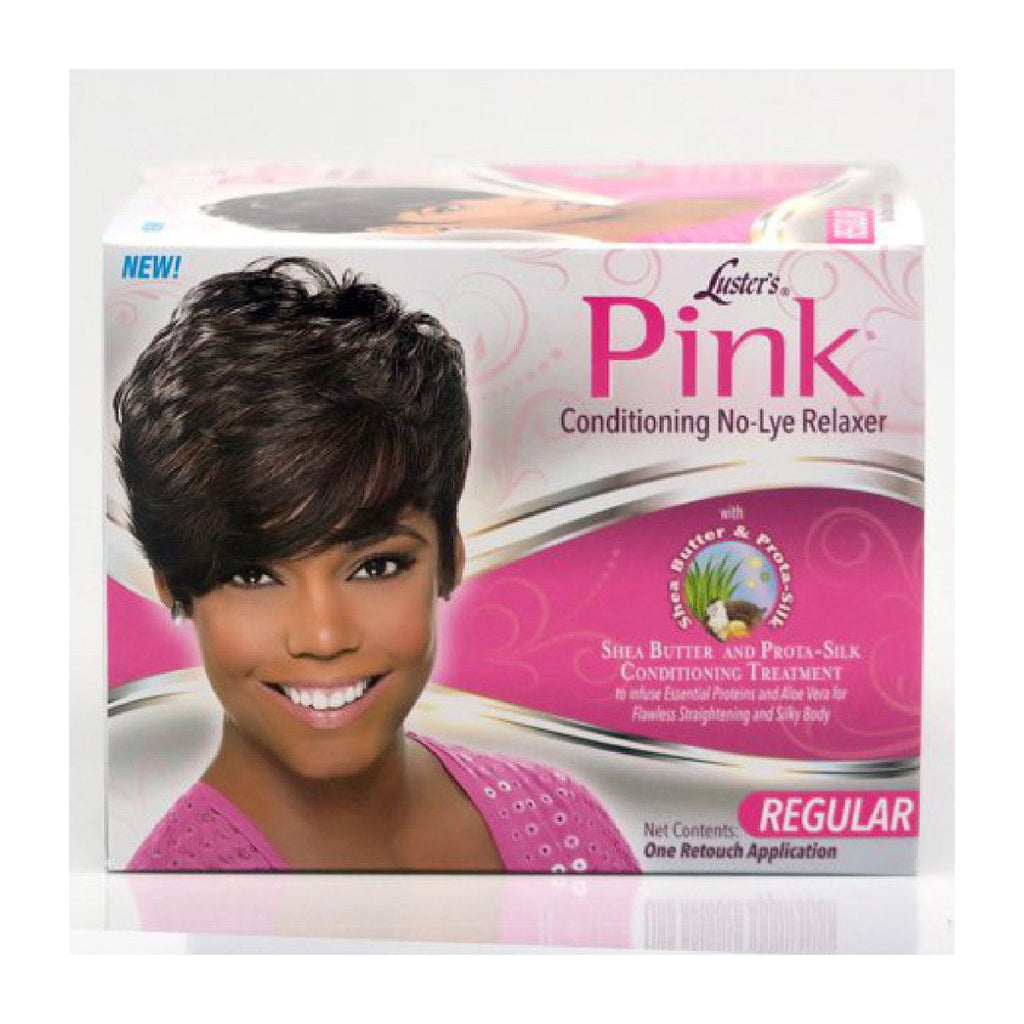 Pink No Lye Relaxer Kit 1 Appl Regular Kit