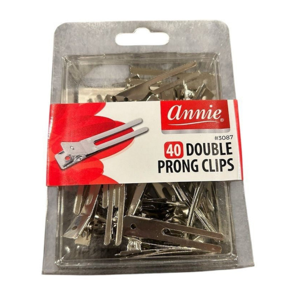 ANNIE #3087 40 DOUBLE PRONG CLIPS