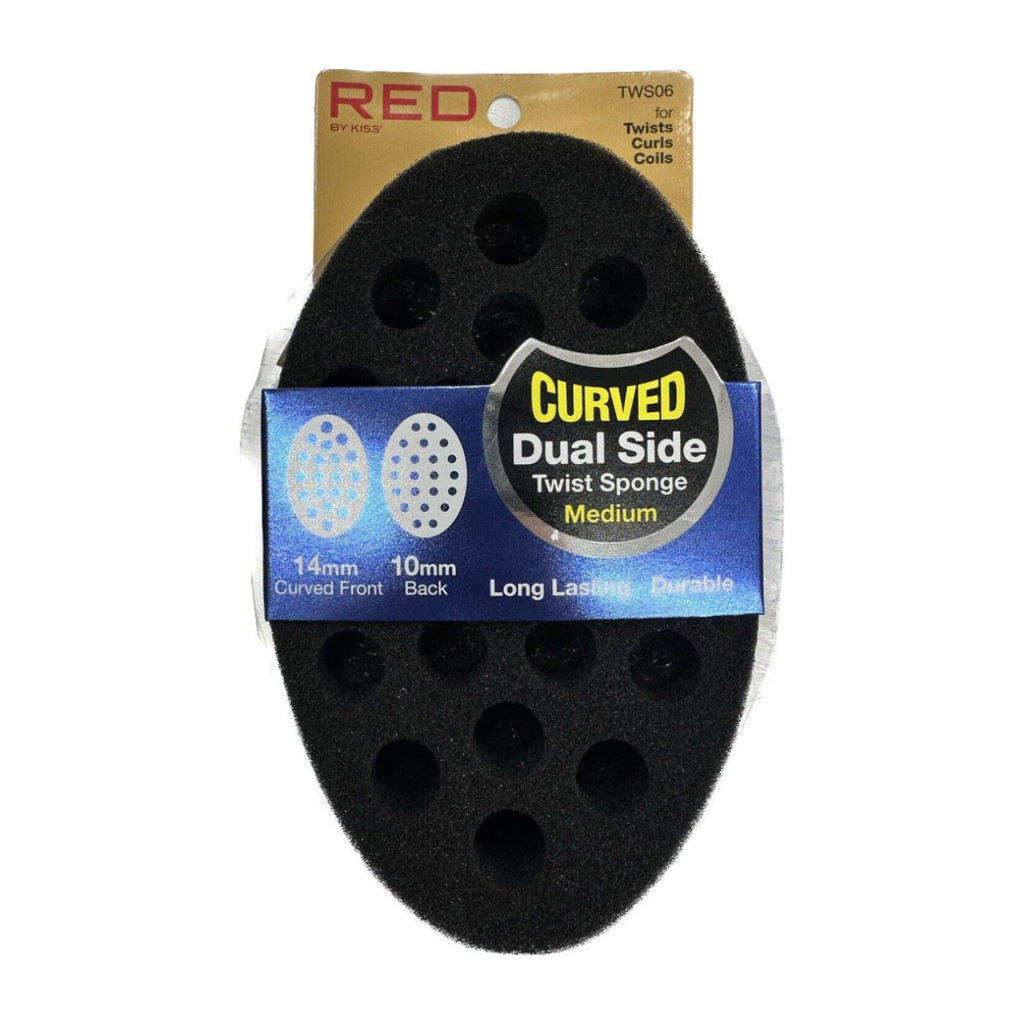 Kiss #TWS06 Curved Dual Side Twist Sponge Med