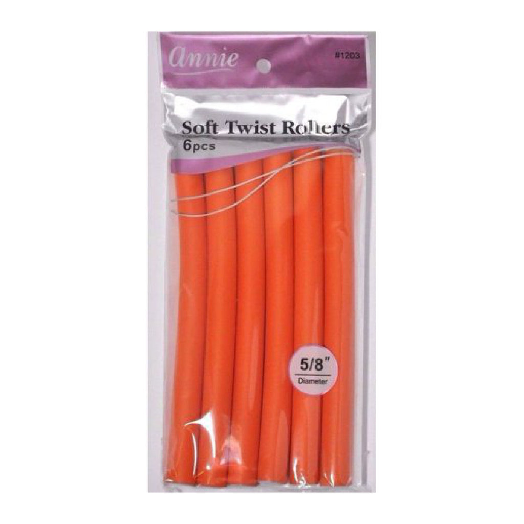 Annie #1208 Soft Twist Roller 10 6ct Orange