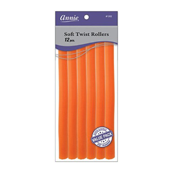 Annie #1262 Soft Twist Roller 10 12ct Orange