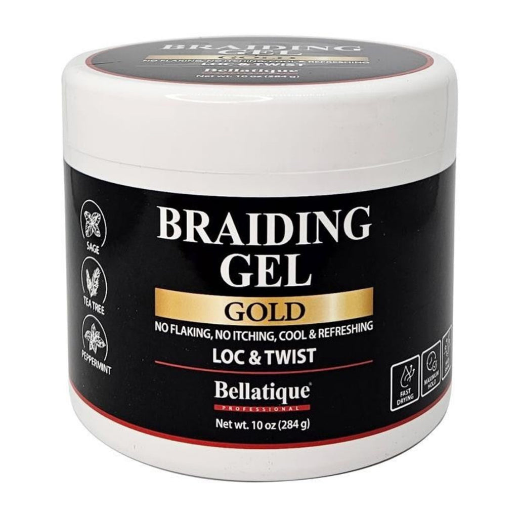 BELLATIQUE GOLD BRAIDING GEL 10 OZ