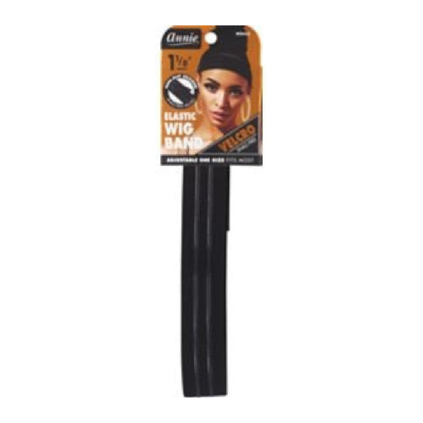 ANNIE VELCRO WIG BAND 3CM SILICONE GRIP BLACK