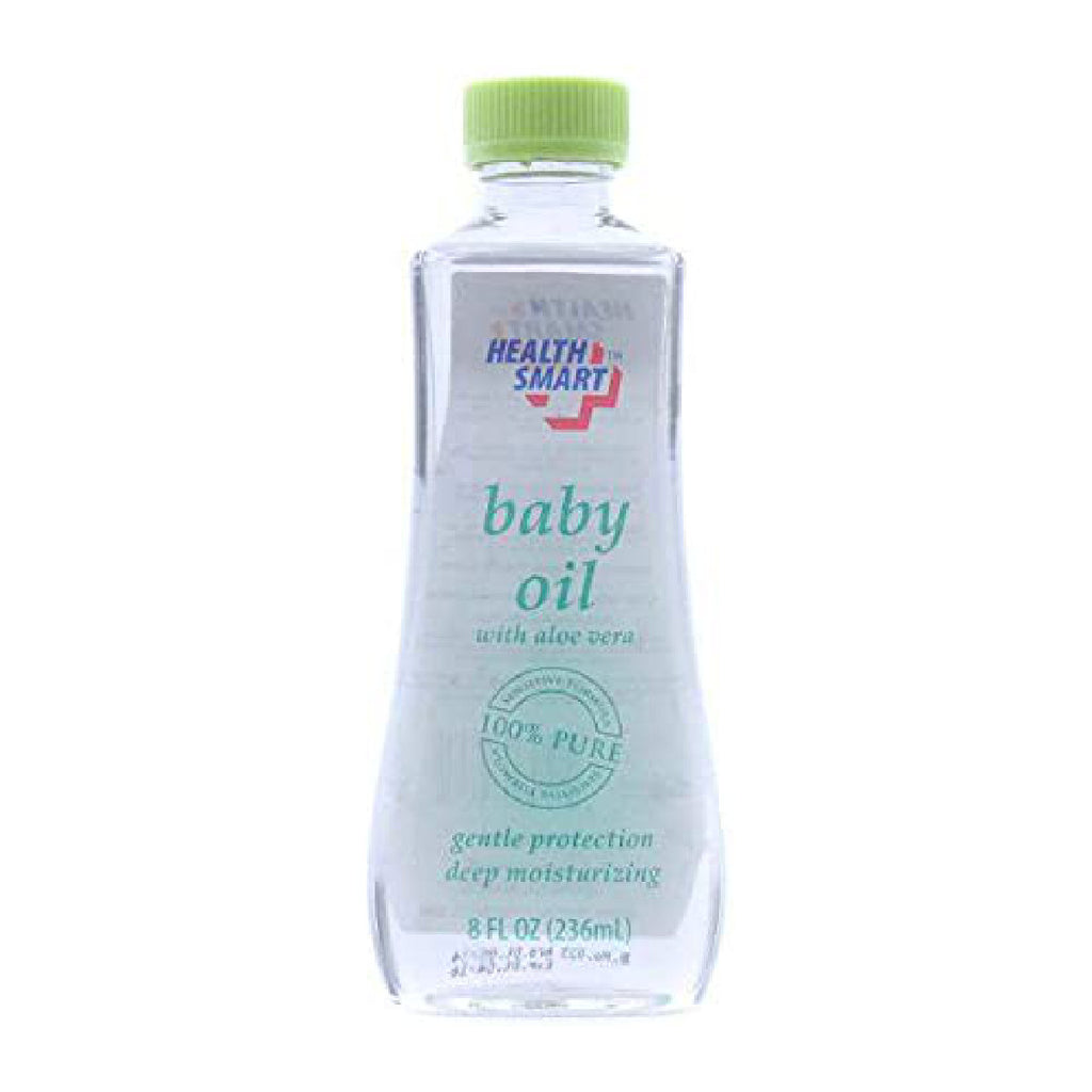 HEALTH SMART BABY OIL ALOE 8OZ