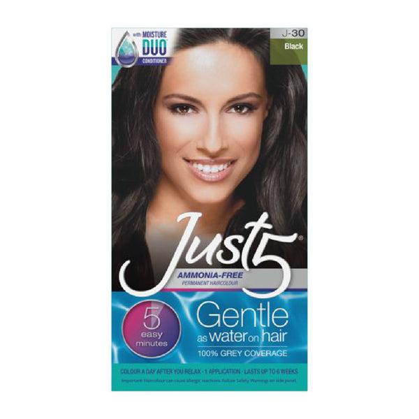 JUST 5 HAIR COLOR J-30 BLACK KIT