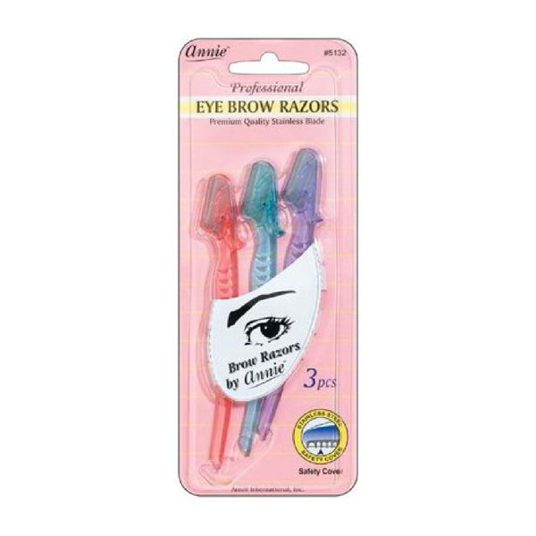ANNIE #5132 EYEBROW RAZORS 3PCS