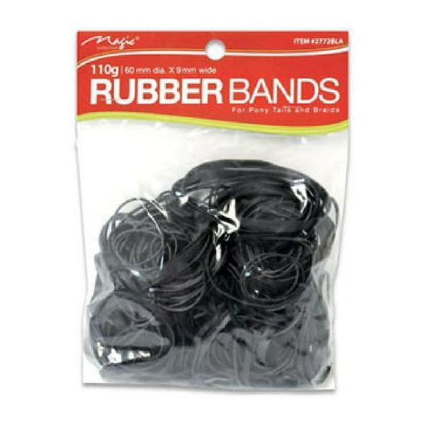 Magic Rubber Bands #2772BLACK Assorted Size