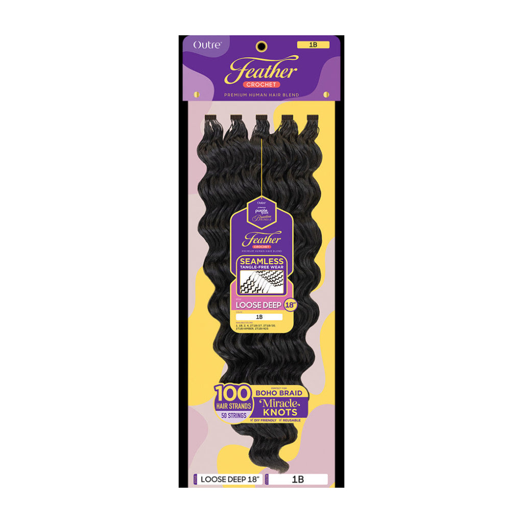 Outre P/PACK Brazilian Feather Crochet Loose Deep