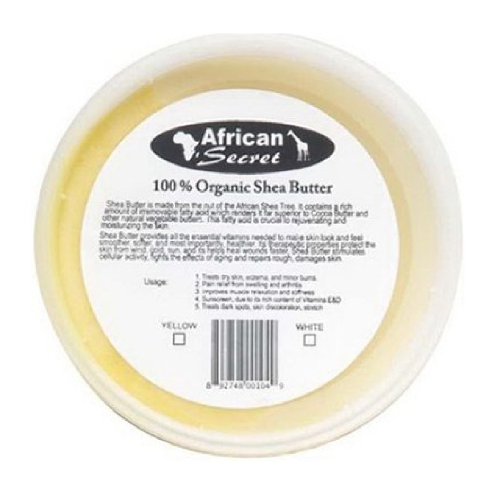 African Secret 100% Organic Shea Butter 8 oz