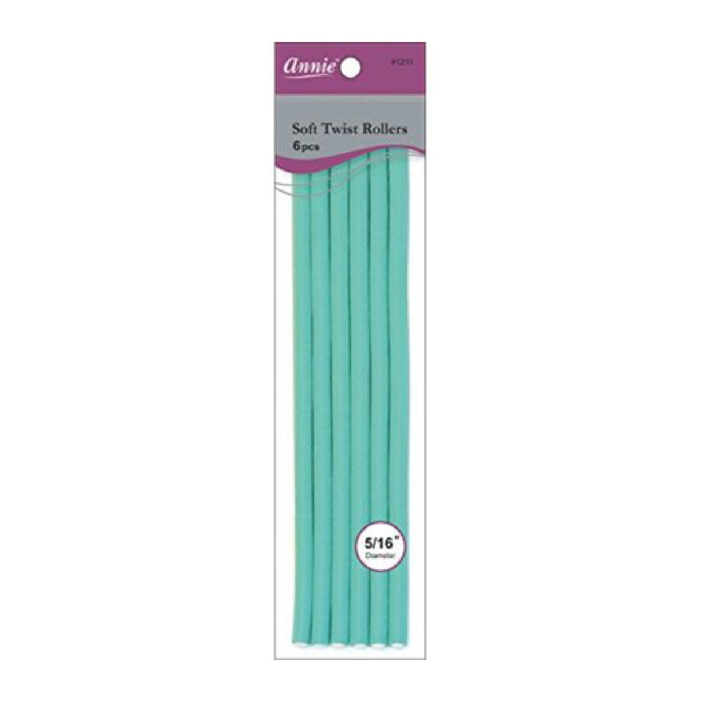 Annie #1211 Soft Twist Roller 10 6ct Green