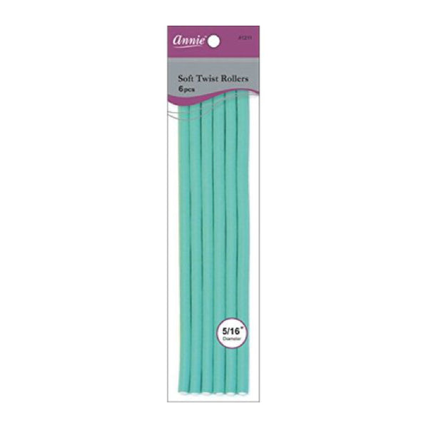 Annie #1211 Soft Twist Roller 10 6ct Green