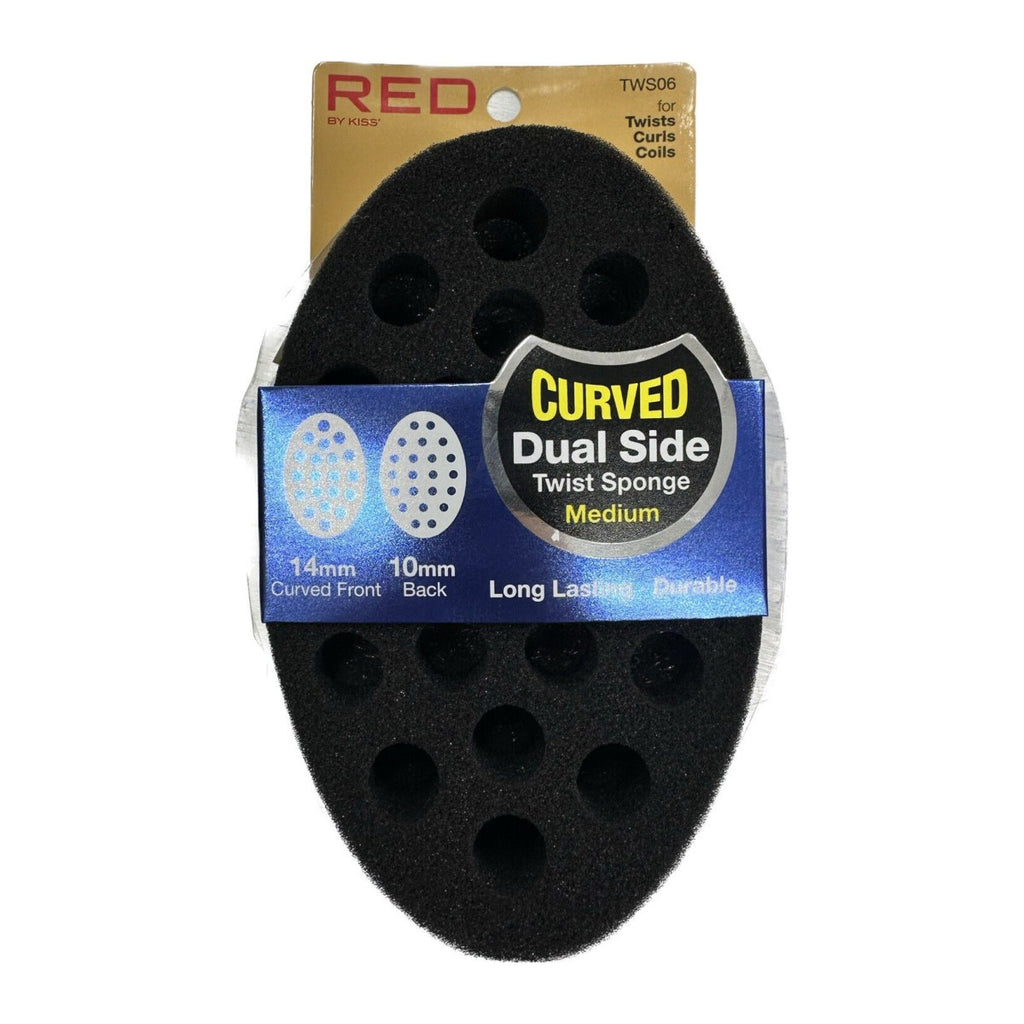 KISS #TWS06 CURVED DUAL SIDE TWIST SPONGE MED