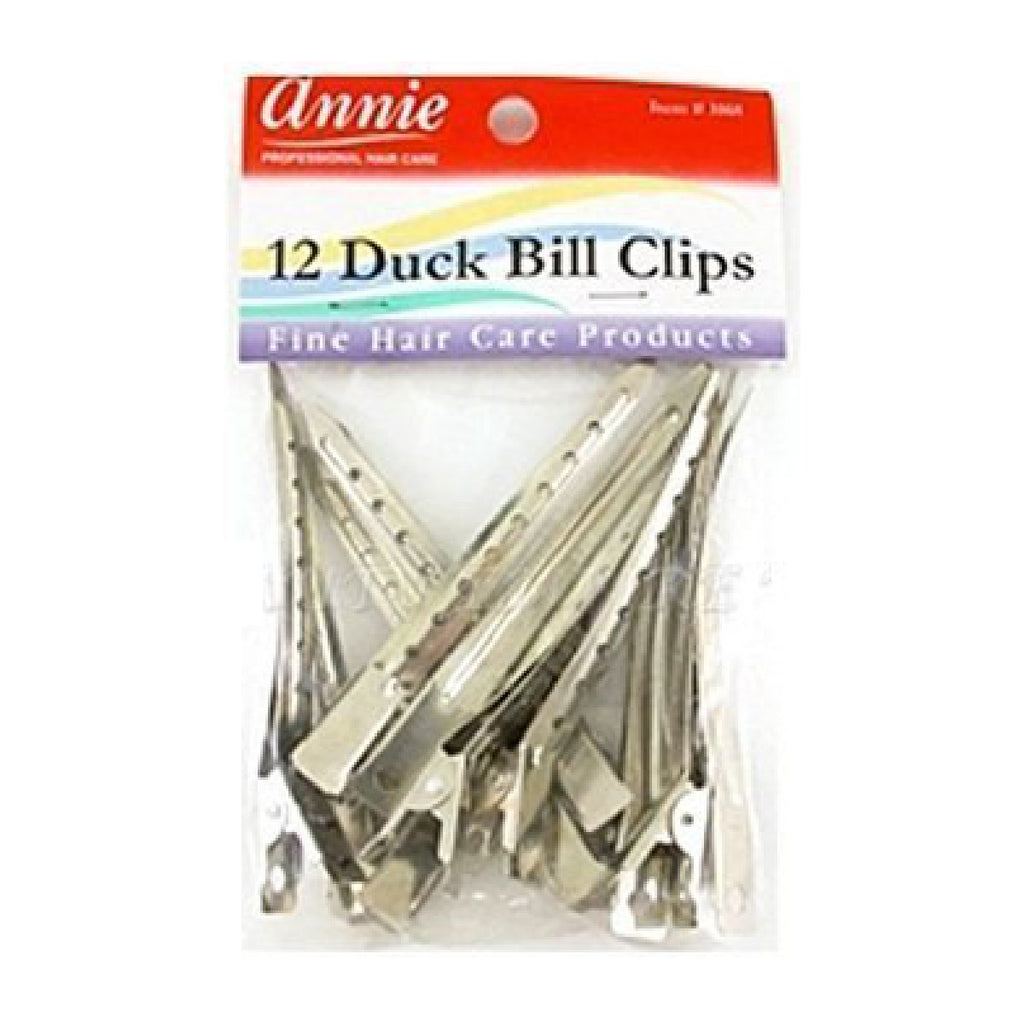 ANNIE #3168 12 DUCK BILL CLIPS