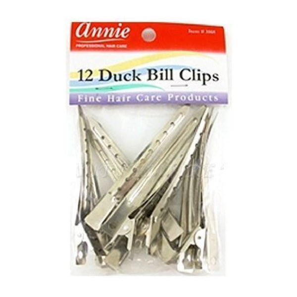 ANNIE #3168 12 DUCK BILL CLIPS