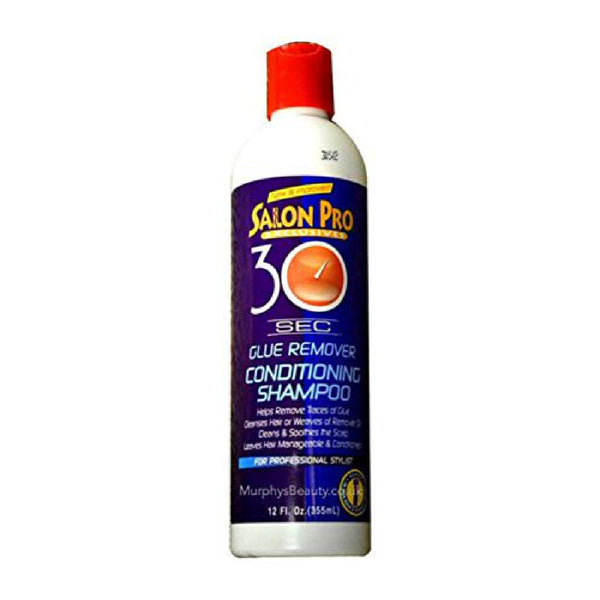 SALON PRO 30 SECGLUE REMOVER SHAMPOO 12 OZ