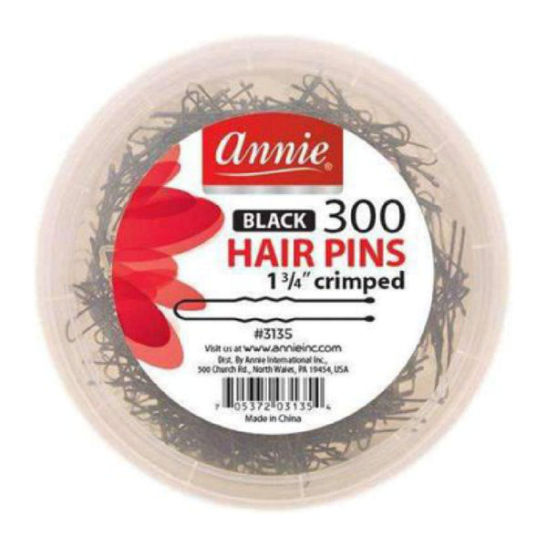 Annie #3135 300 Hair Pins 1 3/4 Black