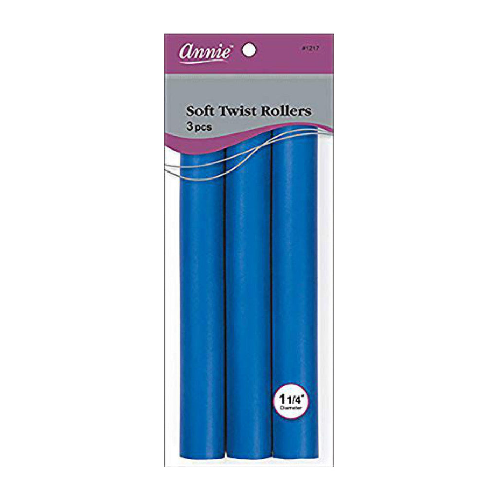 Annie #1217 Soft Twist Roller 10 3ct Blue