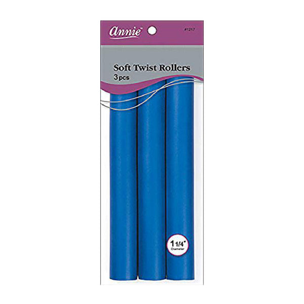 Annie #1217 Soft Twist Roller 10 3ct Blue