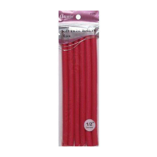 Annie #1206 Soft Twist Roller 10 6ct Red