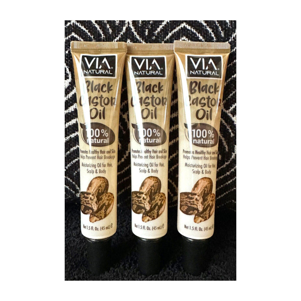 Via Black Castor Oil 1.5 oz