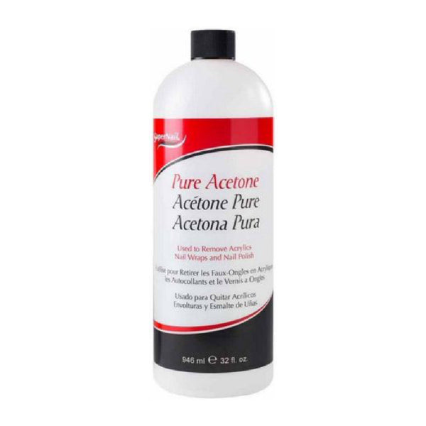 SUPER NAIL POLISH REMOVER PURE ACETONE 32 OZ
