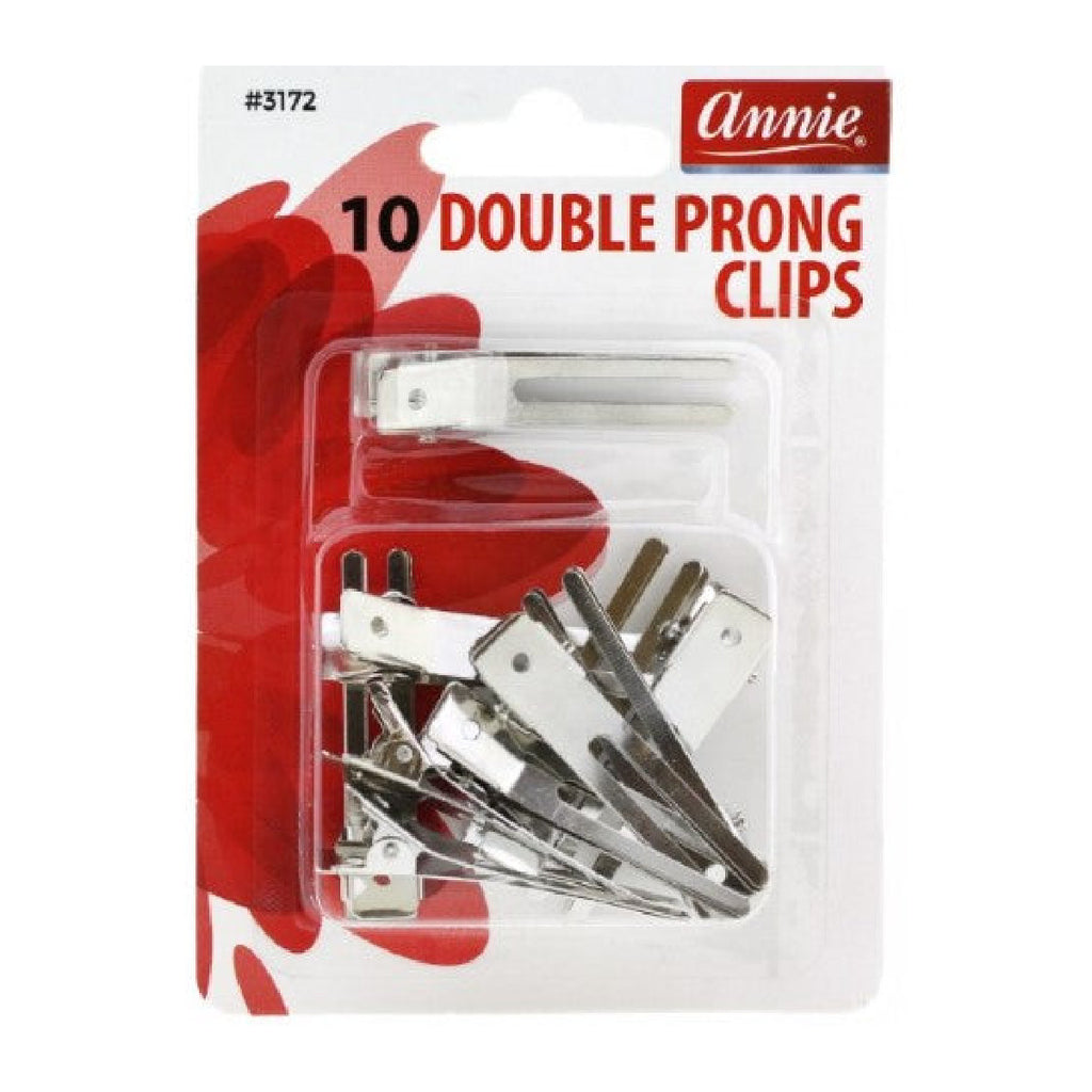 ANNIE #3172 10 DOUBLE PRONG CLIPS