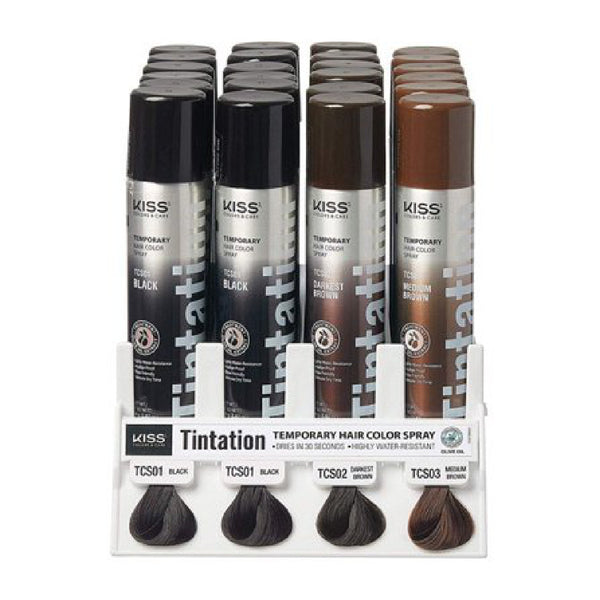 KISS #TCS01 TINTATION C/SPRAY 2.82OZ BLACK