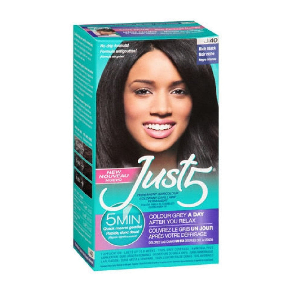 Just 5 Hair Color J-40 Rich Black Kit
