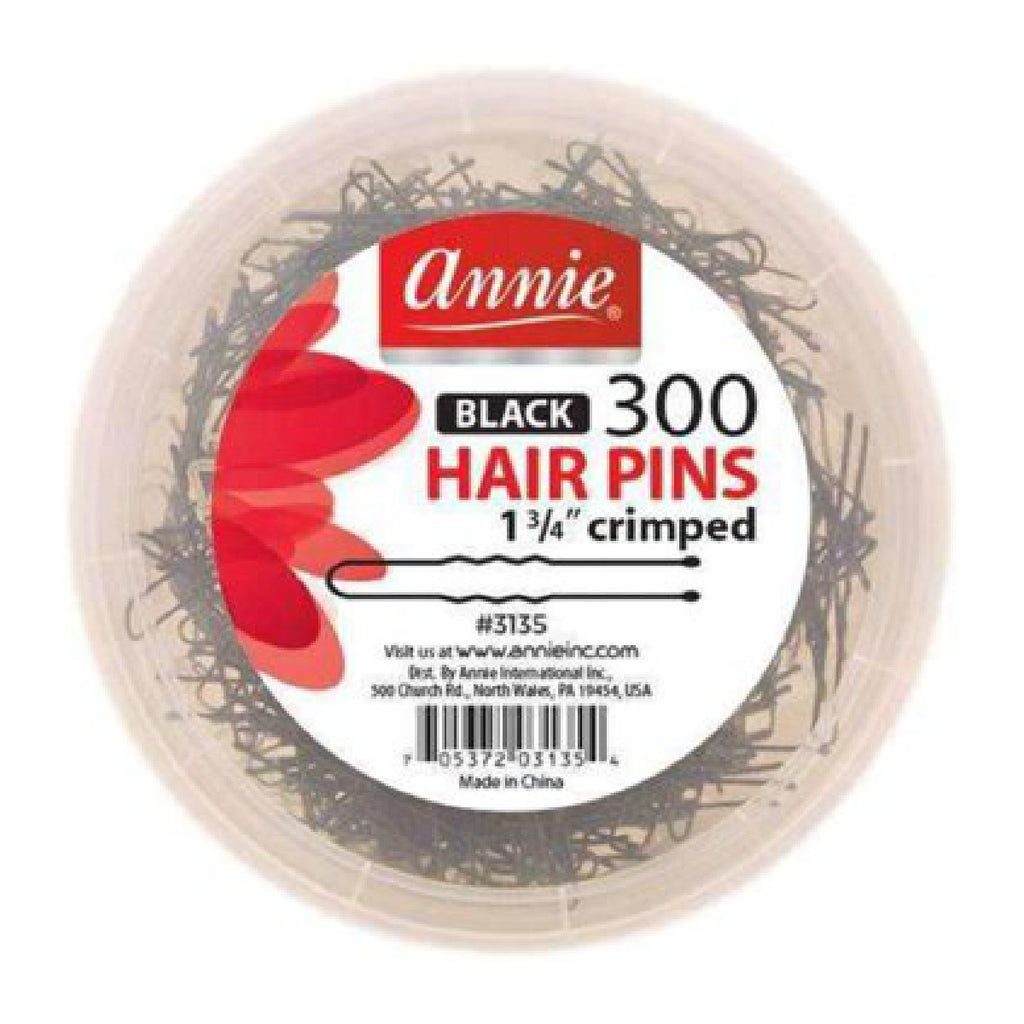 ANNIE #3135 300 HAIR PINS 1 3/4 BLACK