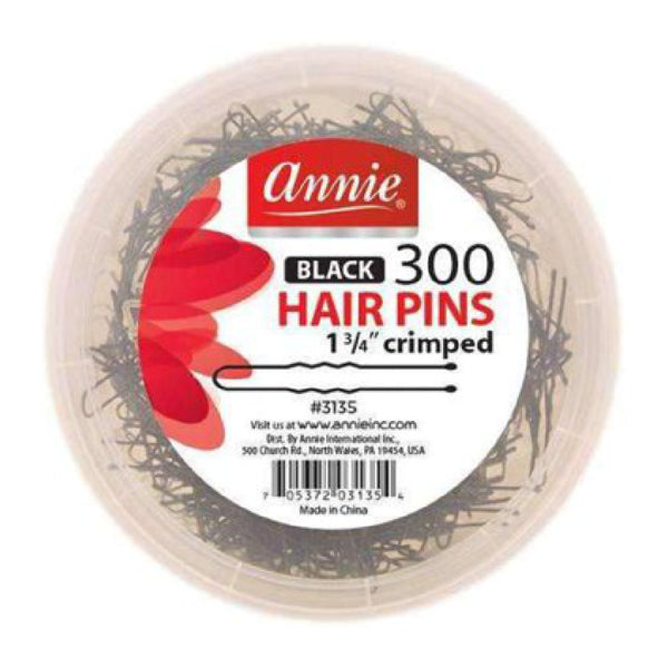 ANNIE #3135 300 HAIR PINS 1 3/4 BLACK