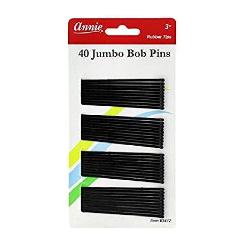 Annie #3310 40 Curved Pins 2 3/4 Black