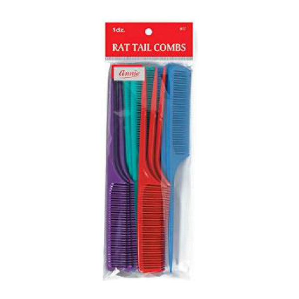 Annie Rat Tail Comb 12pc