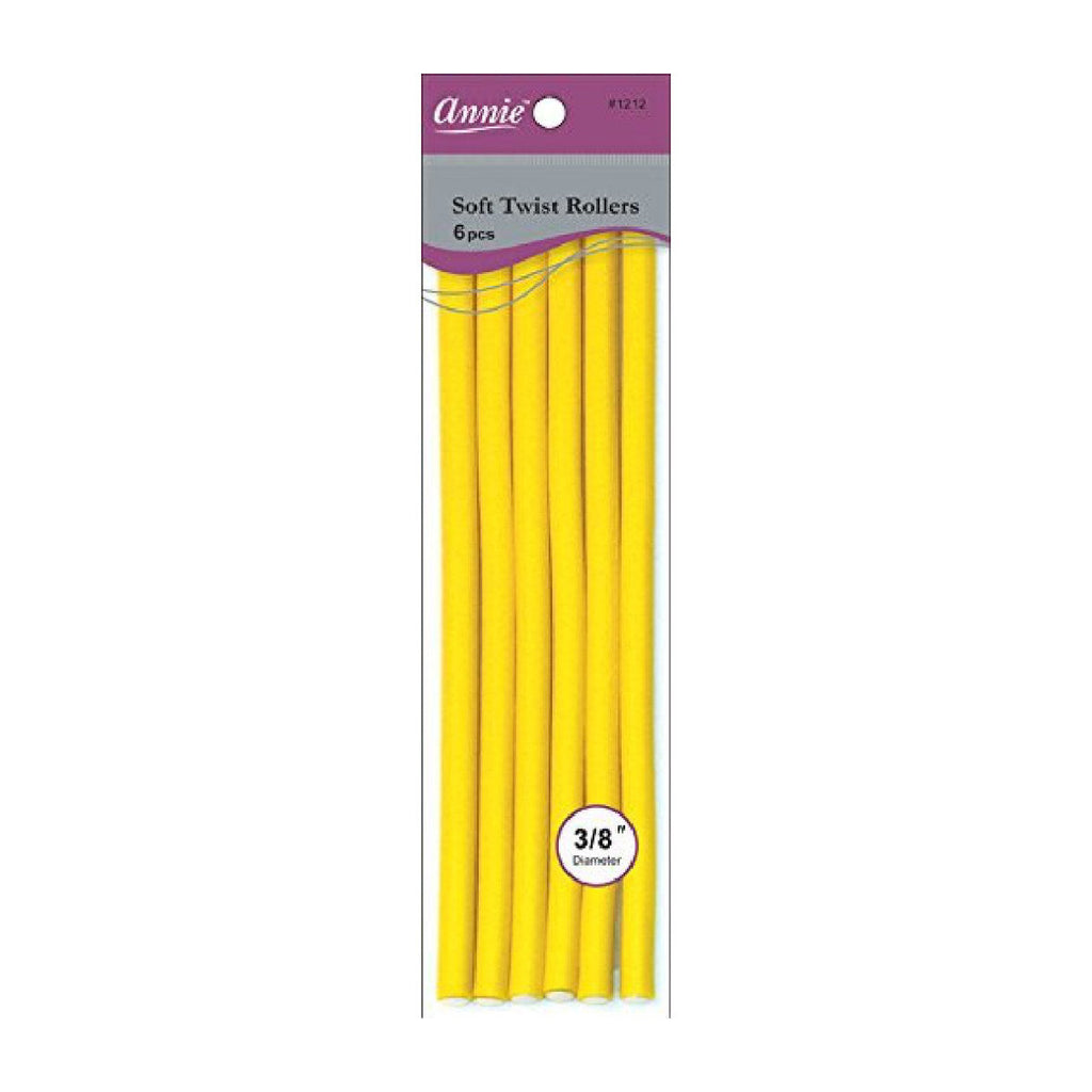 Annie #1212 Soft Twist Roller 10 6ct Yellow