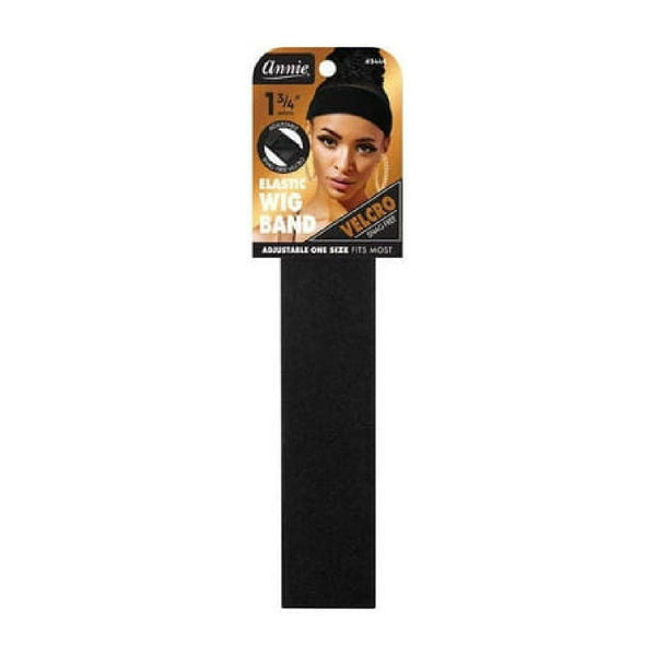 Annie #3446 Velcro Wig Band 4.5cm Black