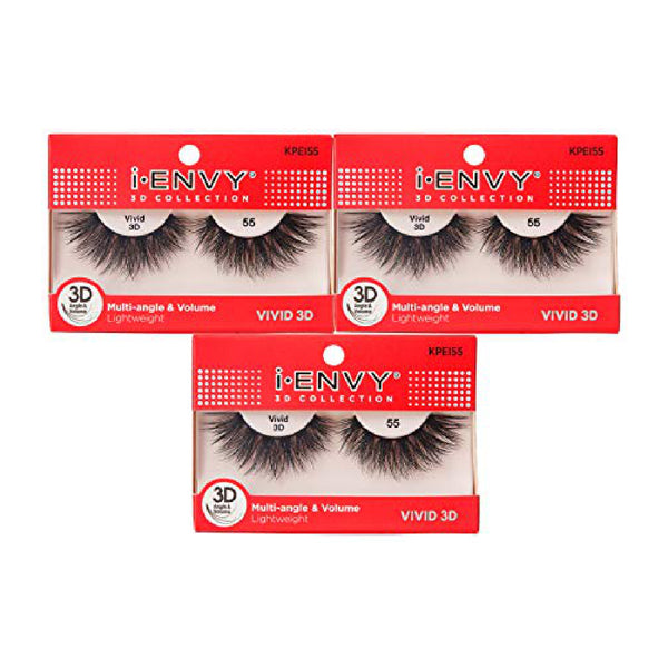 KISS #KPEI55 LASHES VIVID 3D