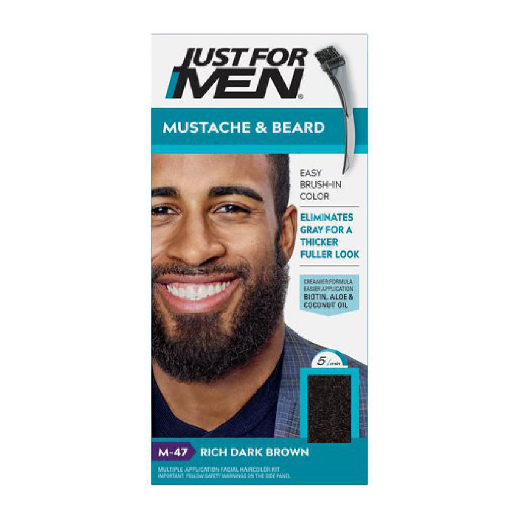JFMEN MUSTACHE/BEARD M47 RICH DARK BROW KIT