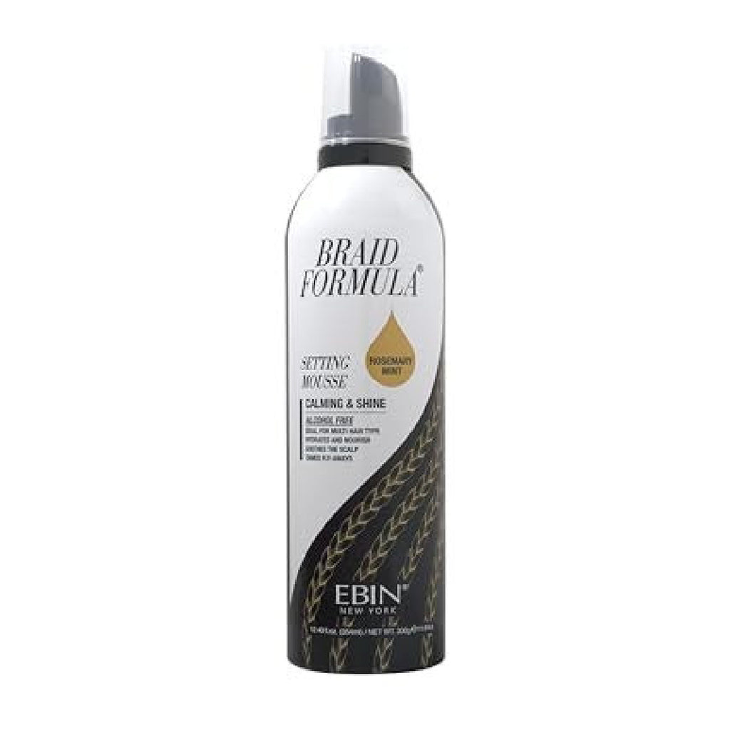 EBIN BRAID FORMULA SETTING MOUSSE 12 OZ CALMING,SHINE