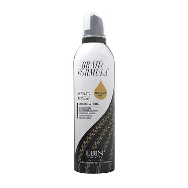 EBIN BRAID FORMULA SETTING MOUSSE 12 OZ CALMING,SHINE