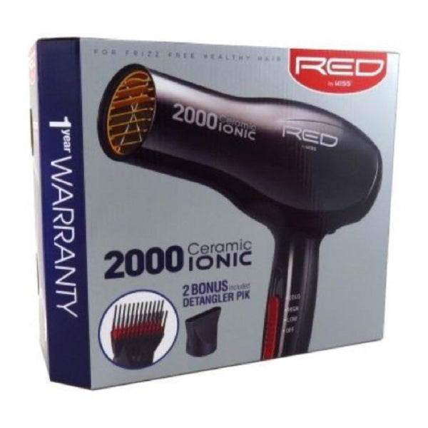 KISS #BD06U RED CERAMIC 2000 IONIC DRYER