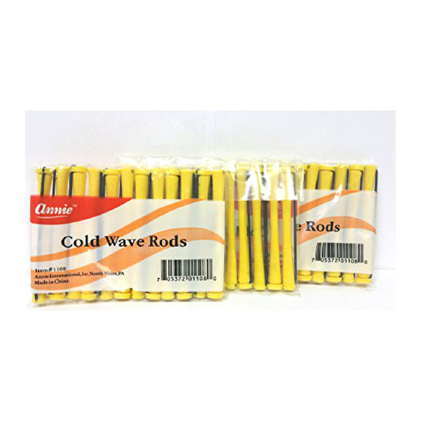 ANNIE #1108 C/WAVE ROD LONG 12CT YELLOW
